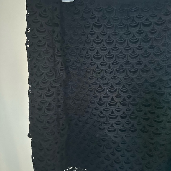 Chic Black Lace Pencil Skirt - Picture 2 of 6